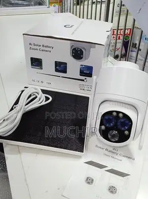Ubox 6mp Single Lens 12x Zoom Solar Powered 4g PTZ Camera