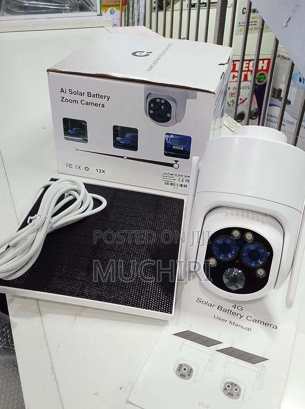 Ubox 6mp Single Lens 12x Zoom Solar Powered 4g PTZ Camera