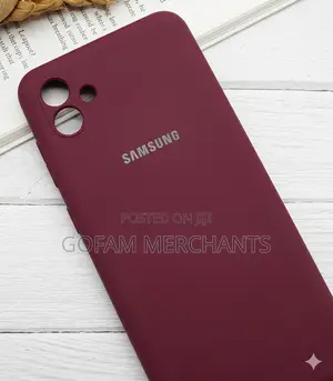 Soft Flexible Silicone Case for Samsung Galaxy A06 - Maroon