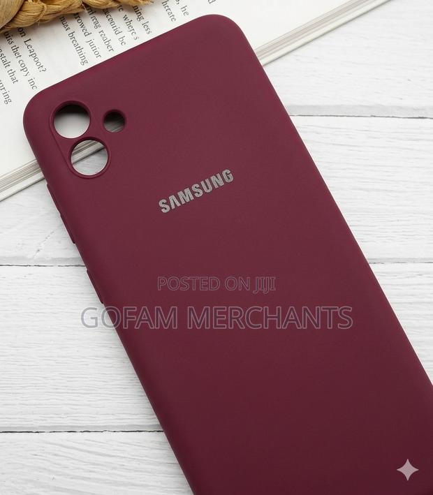 Soft Flexible Silicone Case for Samsung Galaxy A06 - Maroon - thumbnail 2
