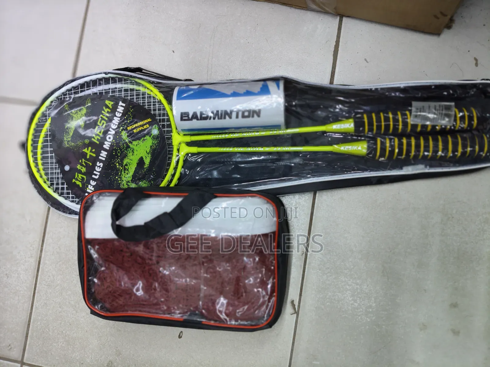 Badminton Net Plus Rackets With Cocks, Badminton Full Set