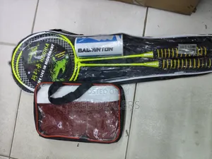 Badminton Net Plus Rackets With Cocks, Badminton Full Set