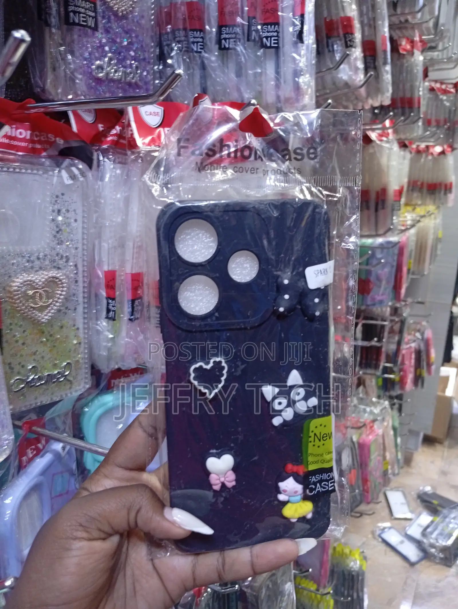 Infinix Smart 8 Dark Purple 3d Cartoon Charms Case