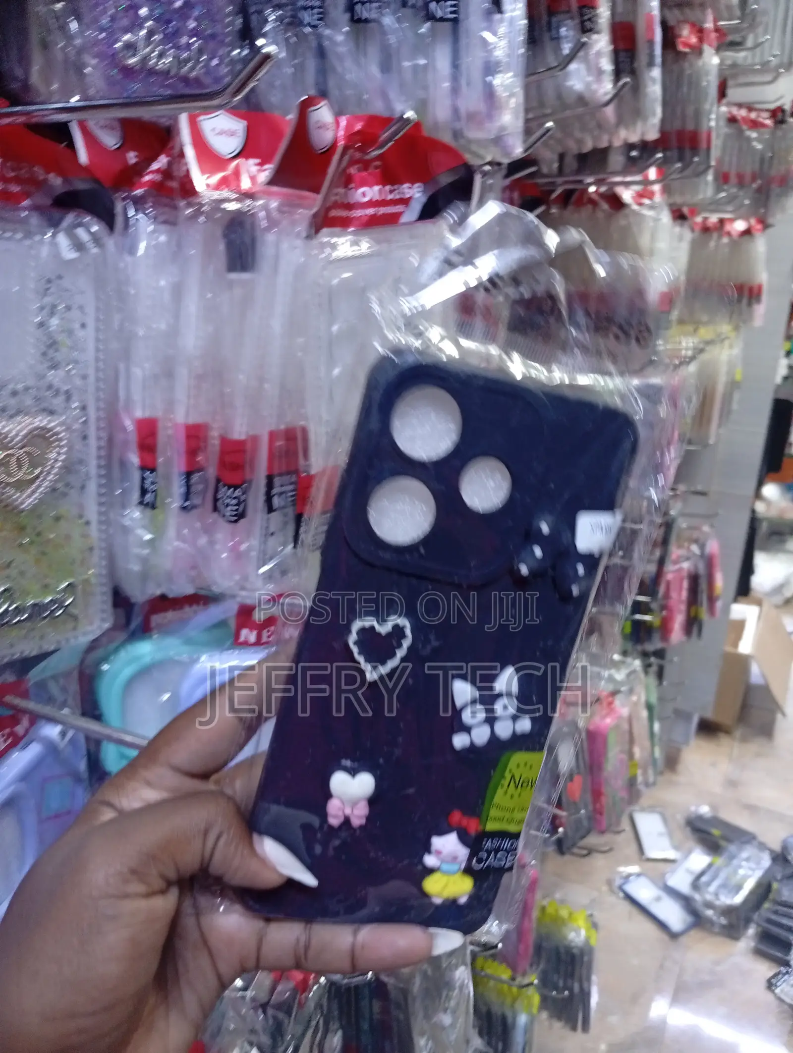 Infinix Smart 8 Dark Purple 3d Cartoon Charms Case