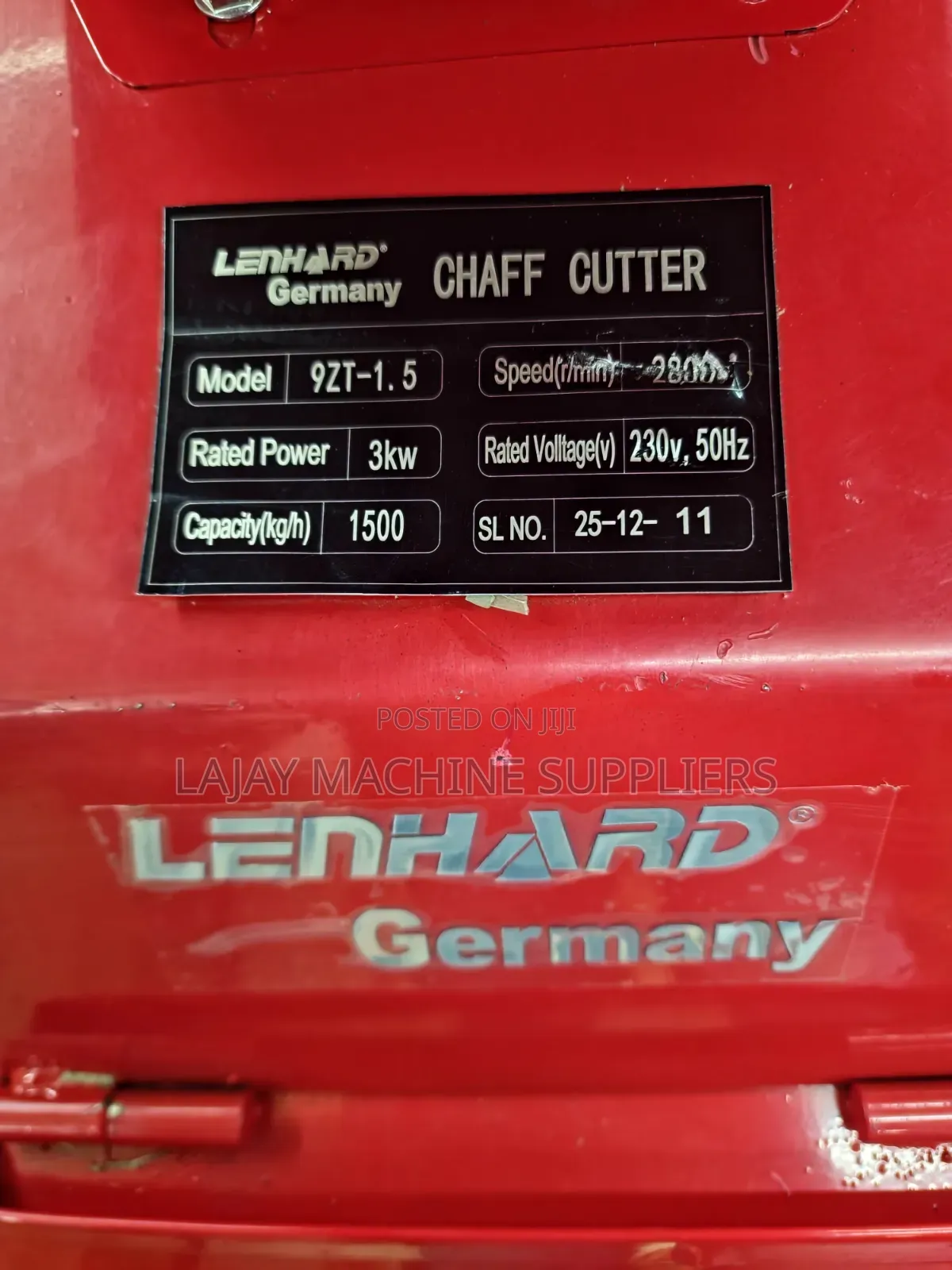 Lernhard Germany High Speed Chopper 1500kg/H