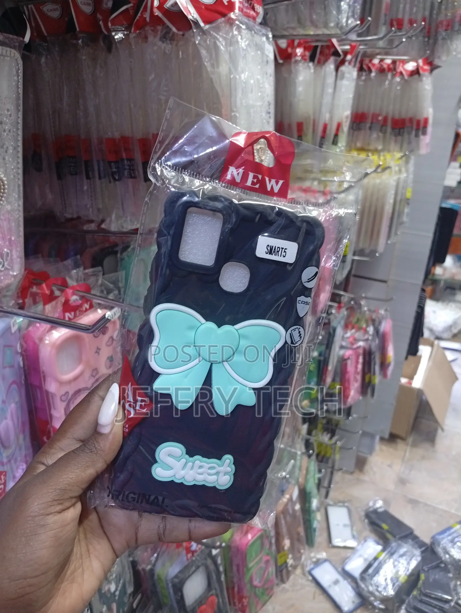Tecno Spark 5 or Tecno Camon 15 Models Black Mobile Phone Case