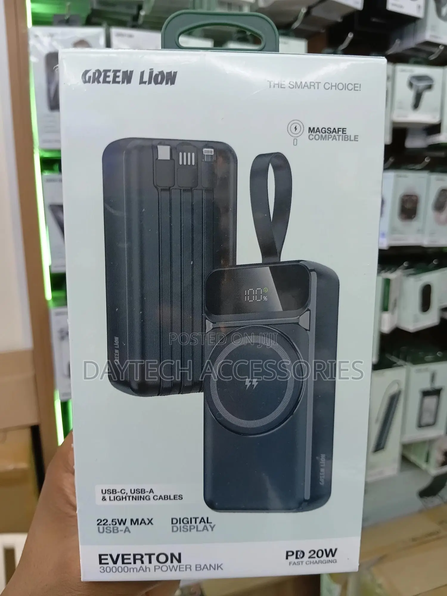 Green Lion Everton Power Bank With Magsafe (30,000mah)