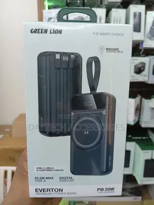 Green Lion Everton Power Bank With Magsafe (30,000mah)