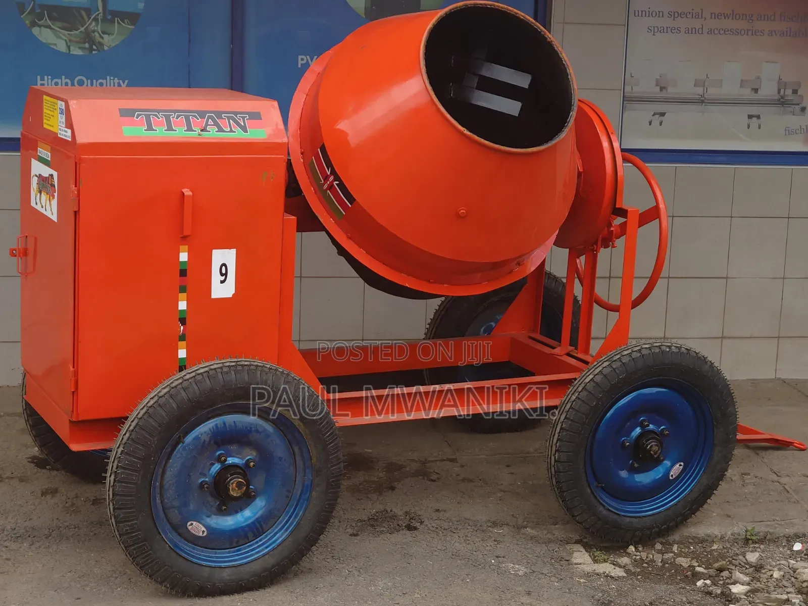 Titan 500l Diesel Concrete Mixer - 8hp Heavy Duty