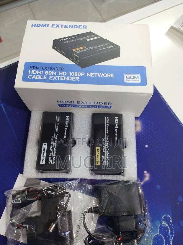 60m Hdmi Over Lan Extender Cat6 Cable Kit