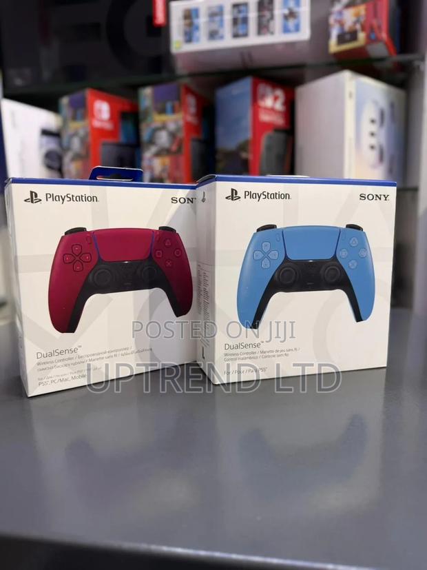 Brand New Carbon Red Playstation 5 Controllers - main view