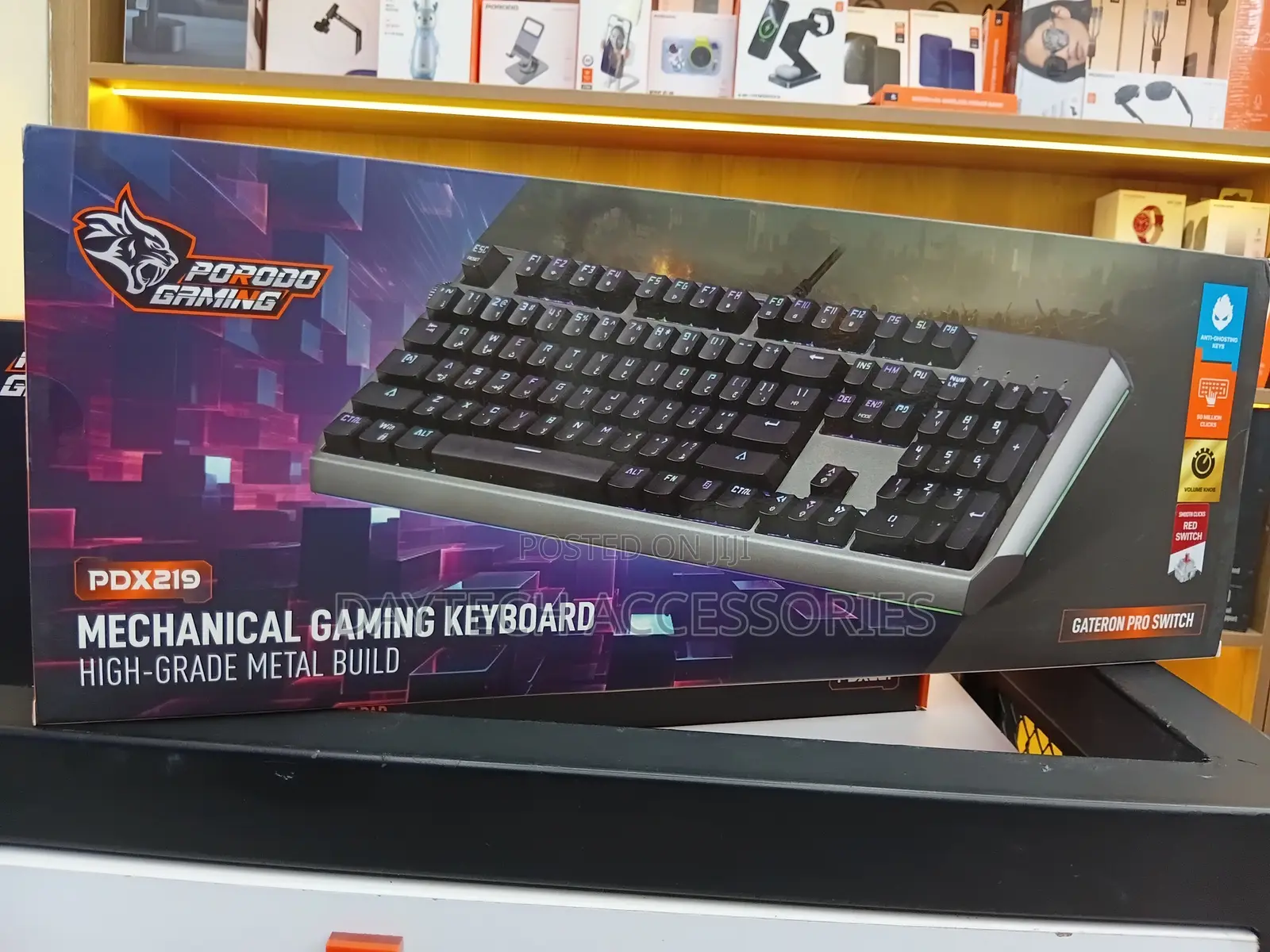This Is a Porodo Gaming Mechanical Keyboard (Model Pdx219).