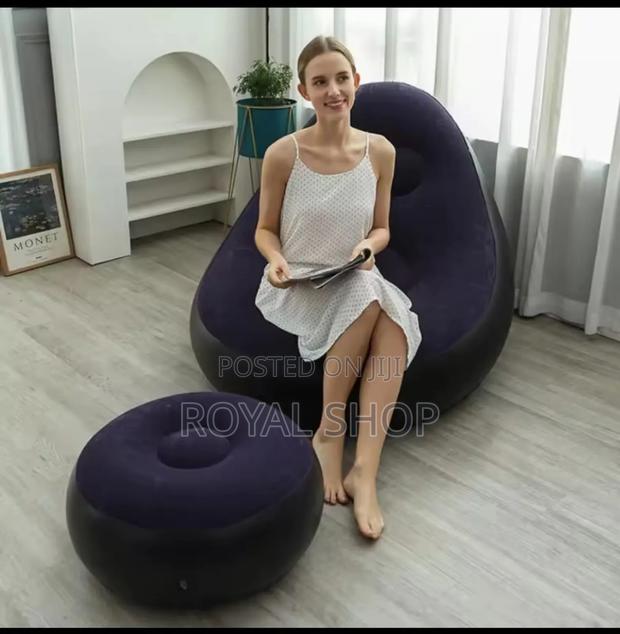 Inflatable Sofa With Foot Step