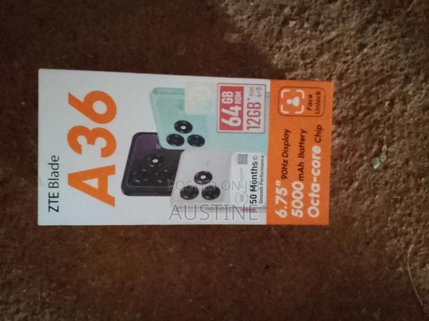 New ZTE Blade A36 64 GB Gray - main view