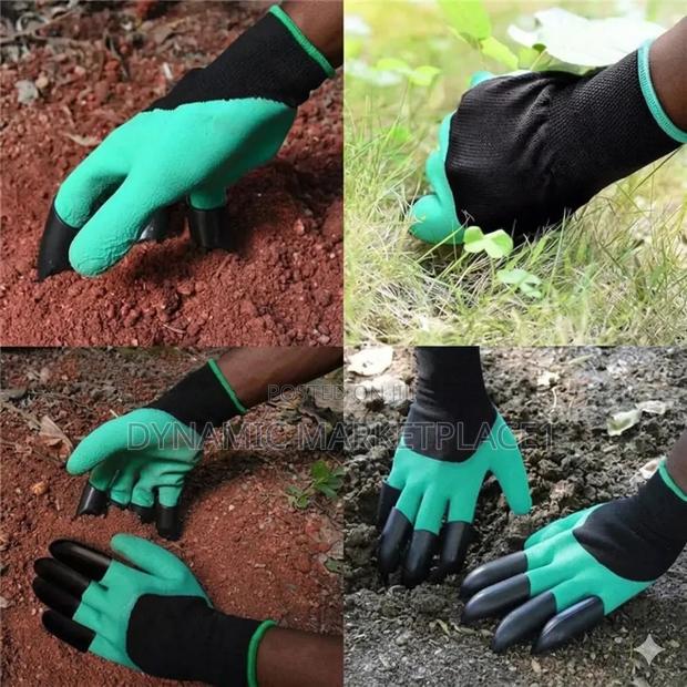 Durable Gardening Gloves With Integrated Digging Claws