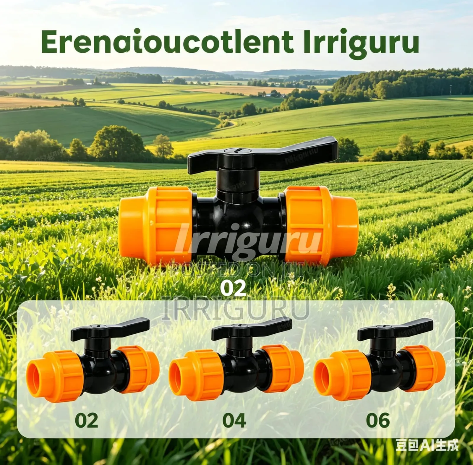 50mm Orange Ball Valve