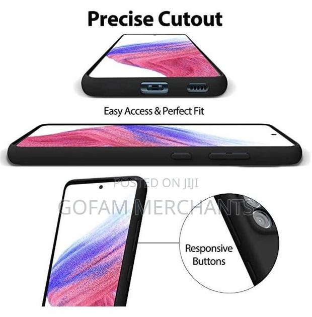 Samsung Galaxy A53 Silicone Case Cover – Black