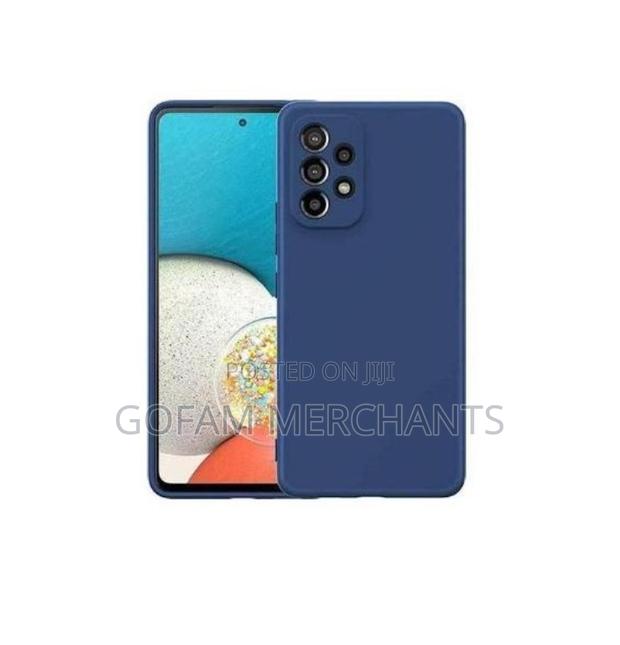 Soft Flexible Silicone Case for Samsung Galaxy A53 (Blue) - thumbnail 3