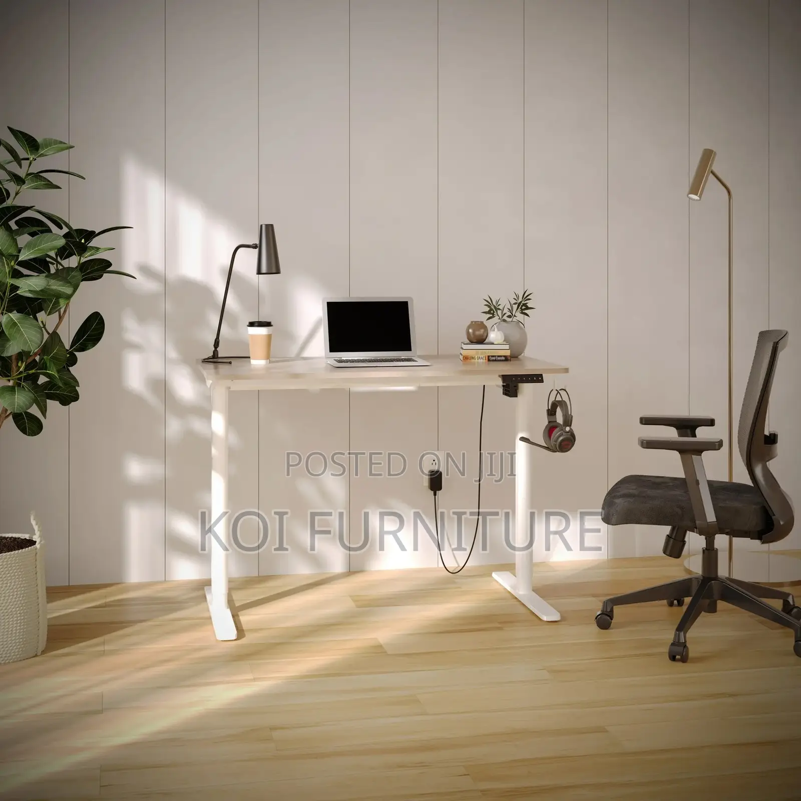 Office Desk; 1.2 Meters Mainstays Electric Standing Desk