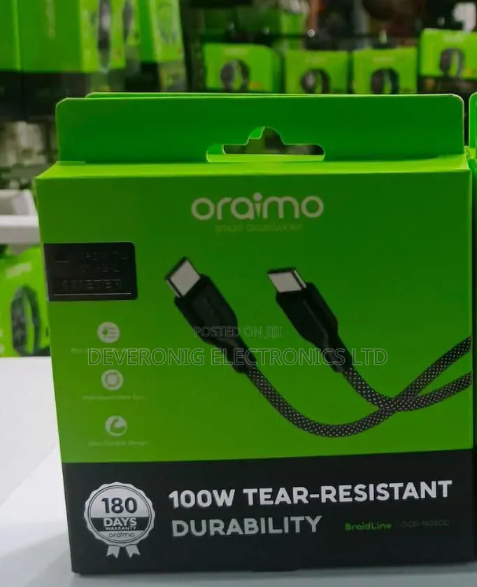Oraimo Ocd-1525cc *100w* Tear-Resistant Braided C to C *5a*
