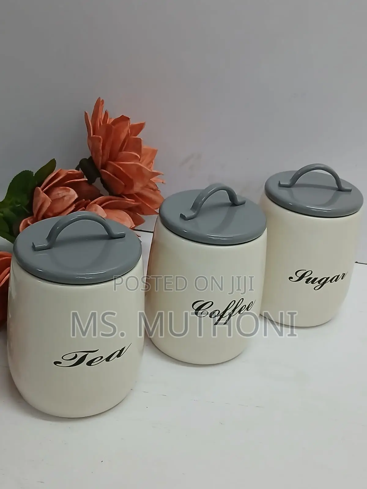 Alloyed Sugar, Tea, Coffee Canisters