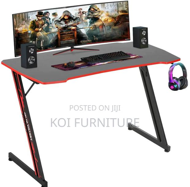 Office Desk; Gaming Desk With Headphone Hook for Game Players - thumbnail 6