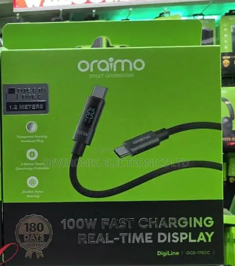 Oraimo Digiline Ocd-175cc *100w 1.2m Type C to Type C