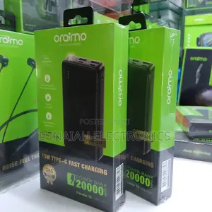 Oraimo Professional Powerbank 20000mah, 15watts Type C Fast Charging