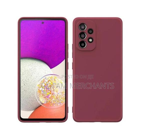 Silicone Back Cover for Samsung Galaxy A53 - Maroon