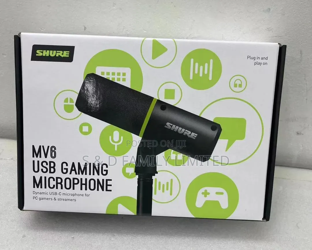 Shure Mv6 Usb Gaming Dynamic Microphone