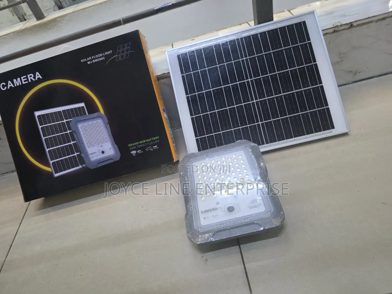 200w Solar Camera With Floodlight