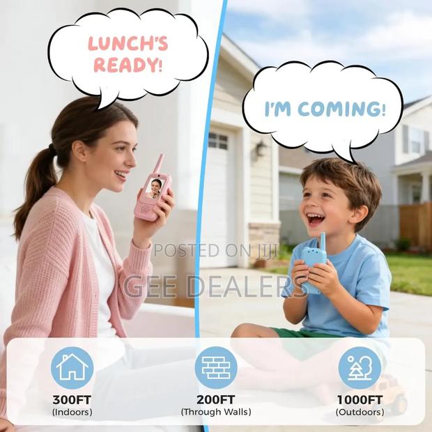 Rechargeable Video Walkie Talkies for Kids,
