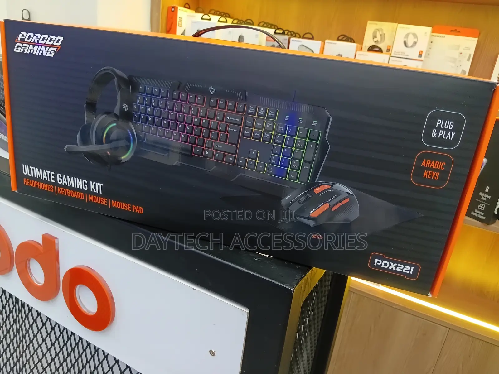 This Is a Porodo Gaming Ultimate Gaming Kit (Model: Pdx221).