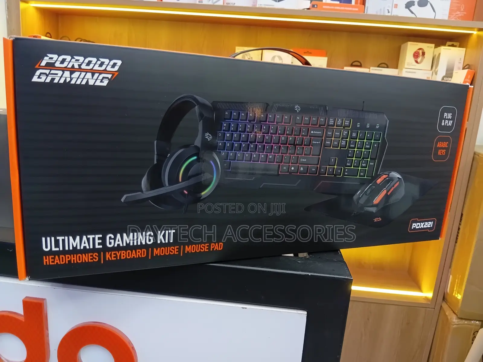 This Is a Porodo Gaming Ultimate Gaming Kit (Model: Pdx221).