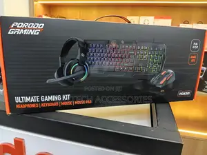 Porodo Gaming 4in1 Combo With Keyboard, Headphone, Mouse and Mouse Pad