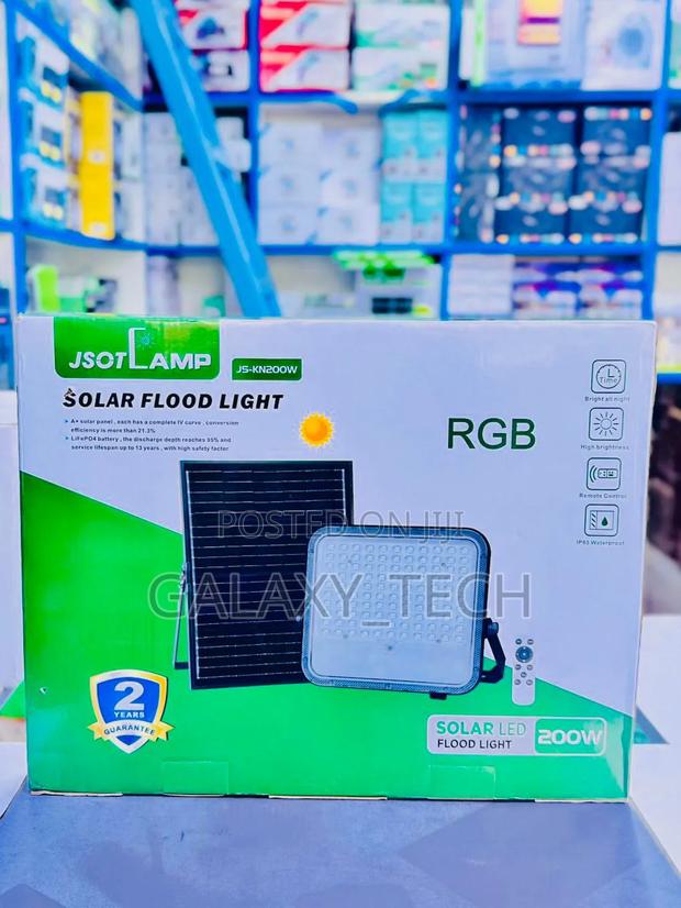 200w RGB Solar Flood Lights - main view
