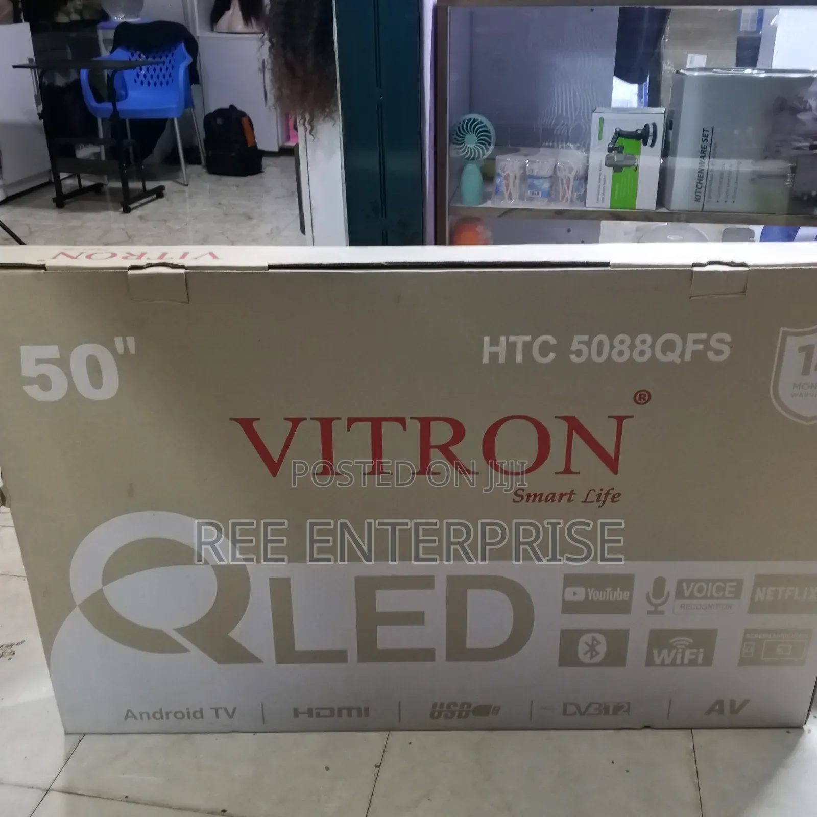 50 Inches Smart Qled Brand New Tv