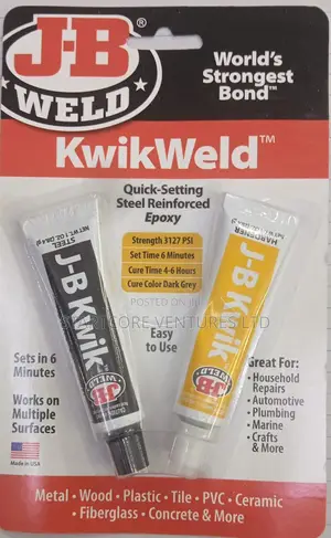 Jb Weld Kwikweld Quick Setting Steel Reinforced Epoxy 25ml