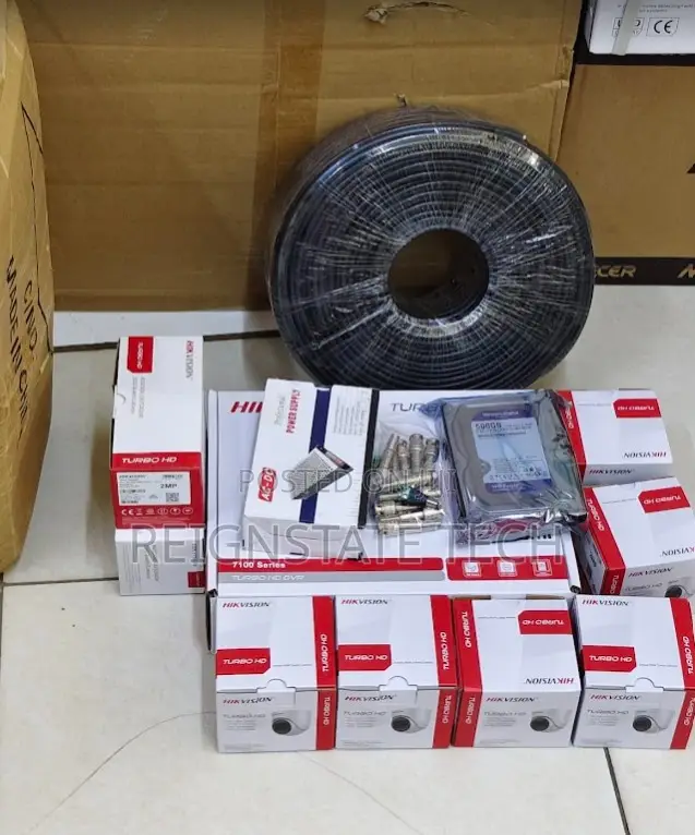 Hikvision Turo Hd CCTV Surveilance Cameras 8cctv Complete Kit