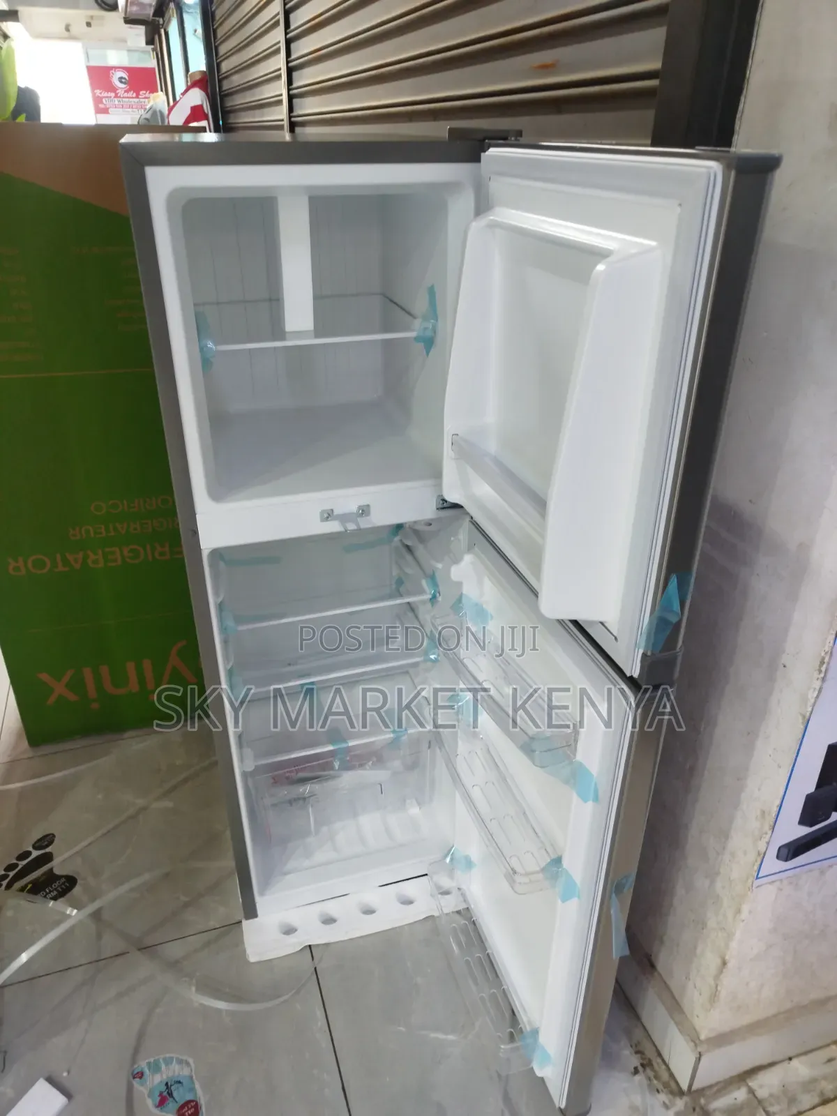 Syinix Double Door Fridge 137litres Fd180bf02k