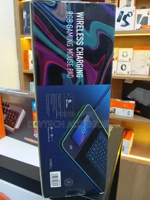 The Porodo Gaming Wireless Charging RGB Mouse Pad (Xl Size Pdx115-Bk)
