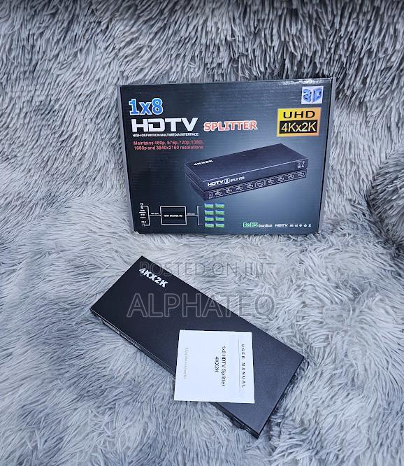 Hdmi Splitter 1x8 Uhd 1 Input 8 Output Display