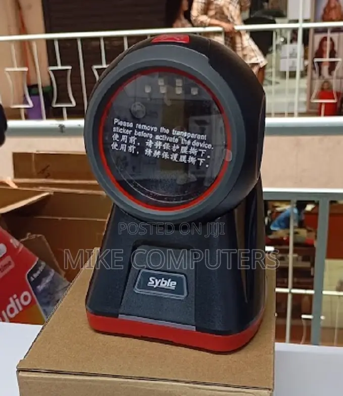Table Mount Bar Code Scanner Round 2d Xb 8602