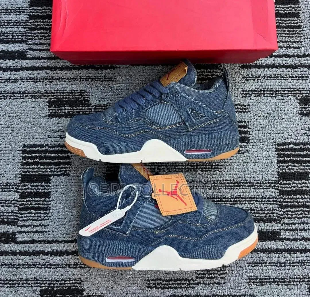 High Fashion Air Jordan 4 Quality Leather Sneakers
