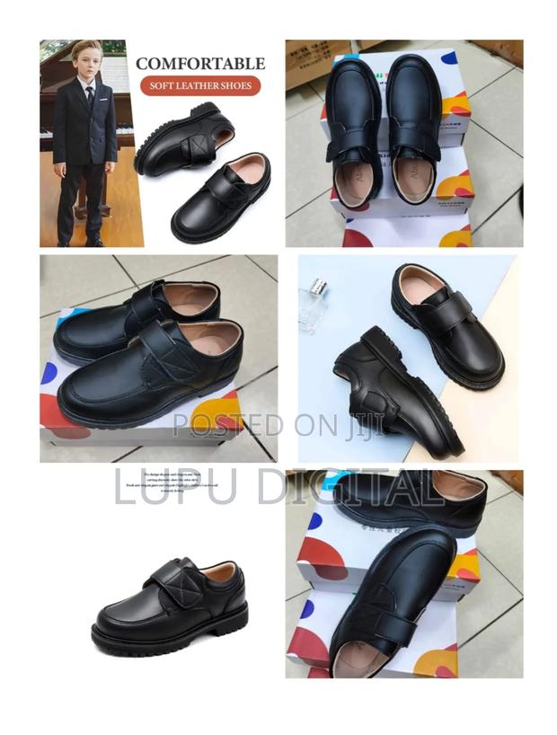 Boys Quality Leather Back to School Shoes* Material: Leather - main view