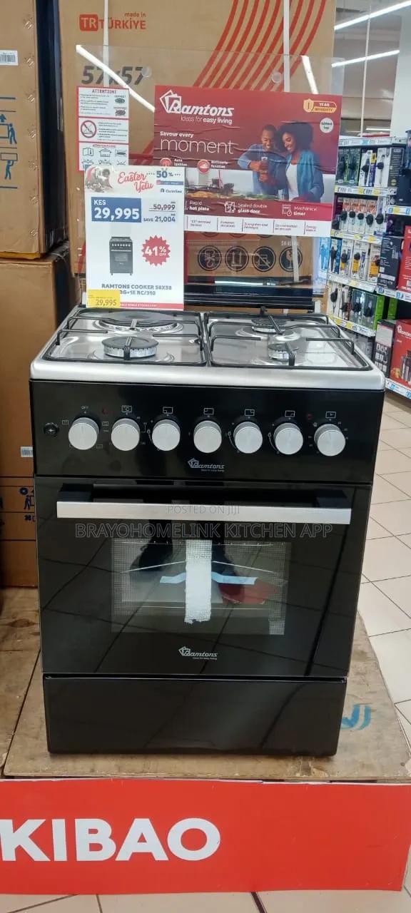 Ramtons Standing Cooker 60*60cm. 3g+1e . Electric Oven.