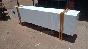 White Flutted Doors Stand(6fits)