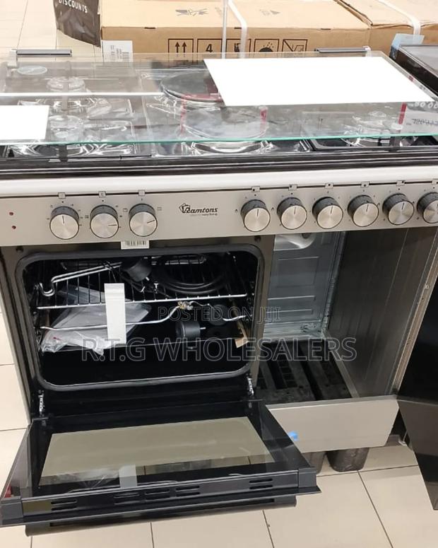 Ramtons Rf/496 60×90 Stainless Steel Cooker With Gas Compartment