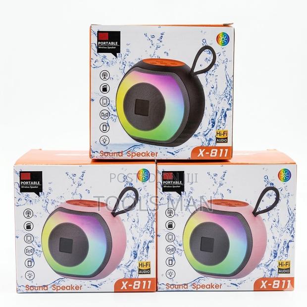 Fm Radio,Usb, X-811 Wireless Bluetooth Speaker,Mem, RGB Hi-Fi Bass