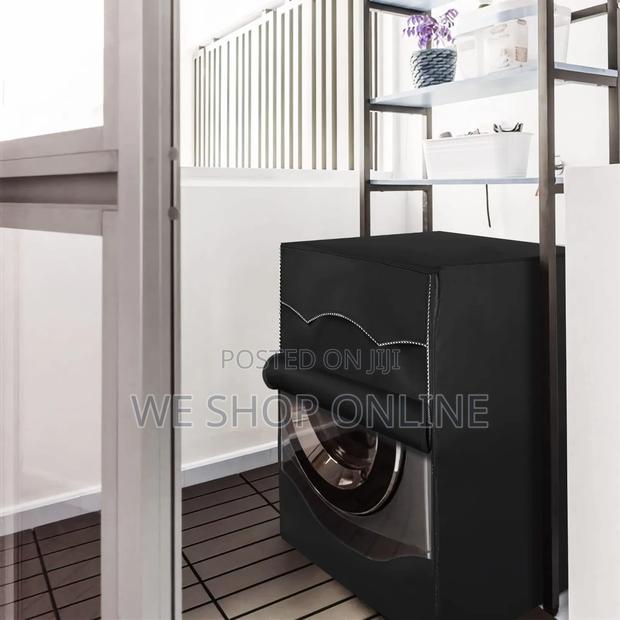 Front Load Washing Machine Cover(Black)